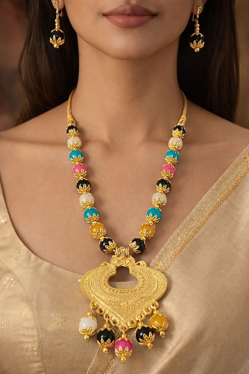 Ayodhya Rang Mahal Temple Necklace Set